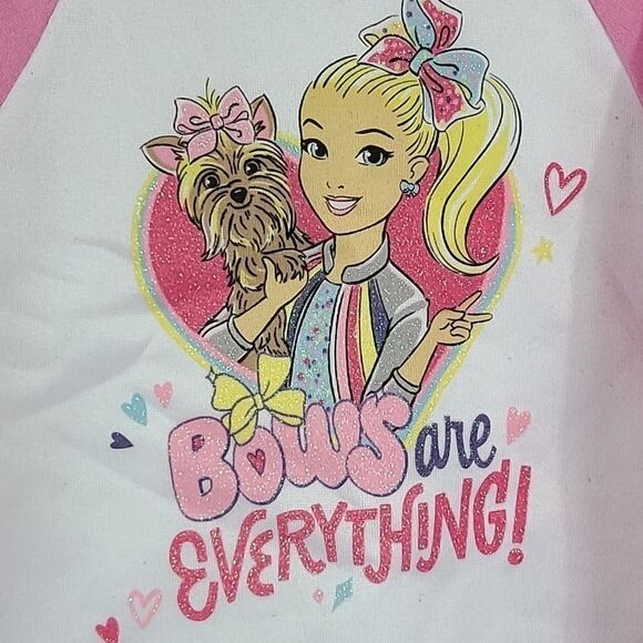 Jojo Siwa Toddler Girl 3T BOWS Everything Pink Sweatshirt Long Sleeve Fleece - Picture 5 of 8